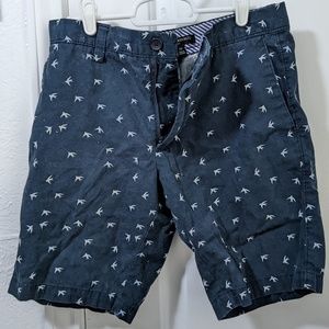 Banana Republic Size S (29) men’s dark blue shorts bird print